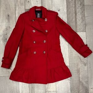 Juicy Couture Red Peacoat